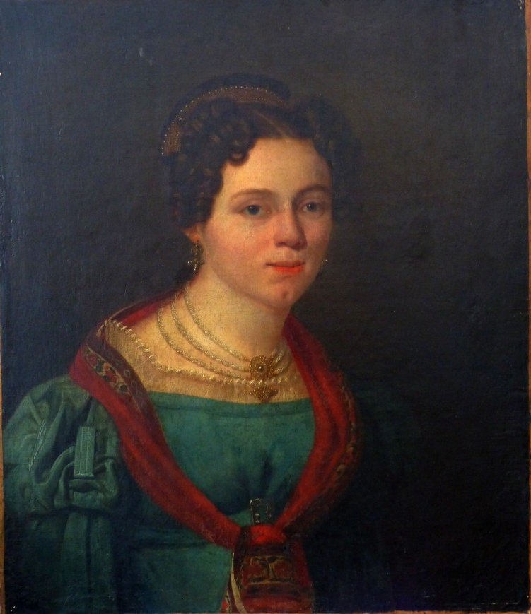 Portrait d'une  femme de qualité  vers 1830