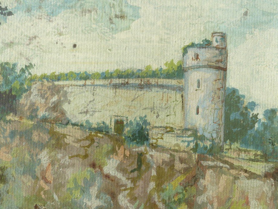 Ecole fin XVIIIème, début XIXème, l'envol des Montgolfière-photo-2