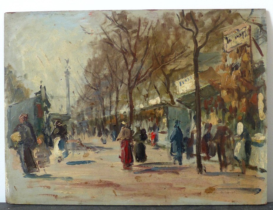 Market Scene, Boulevard Richard-lenoir In Paris-photo-2