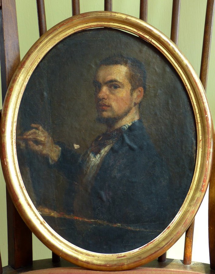 Self-portrait Of A Painter, Circa 1860-photo-2