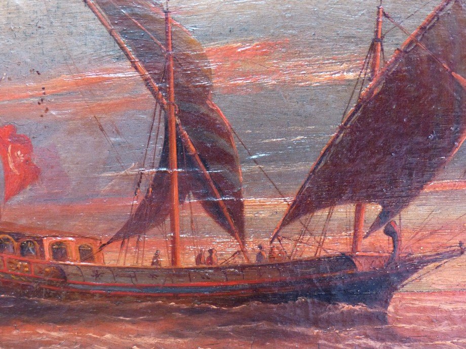 La Caïque Turc, Ecole XIXème-photo-3