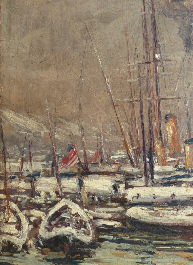Le port de Marseille sous la neige en 1914-photo-4