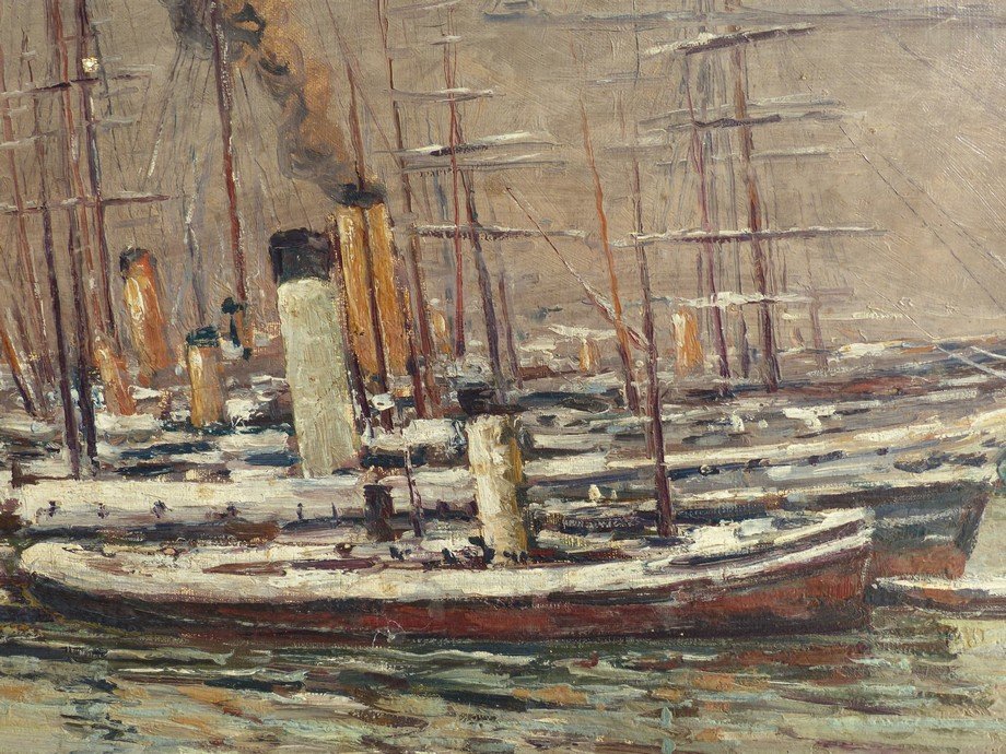 Le port de Marseille sous la neige en 1914-photo-3
