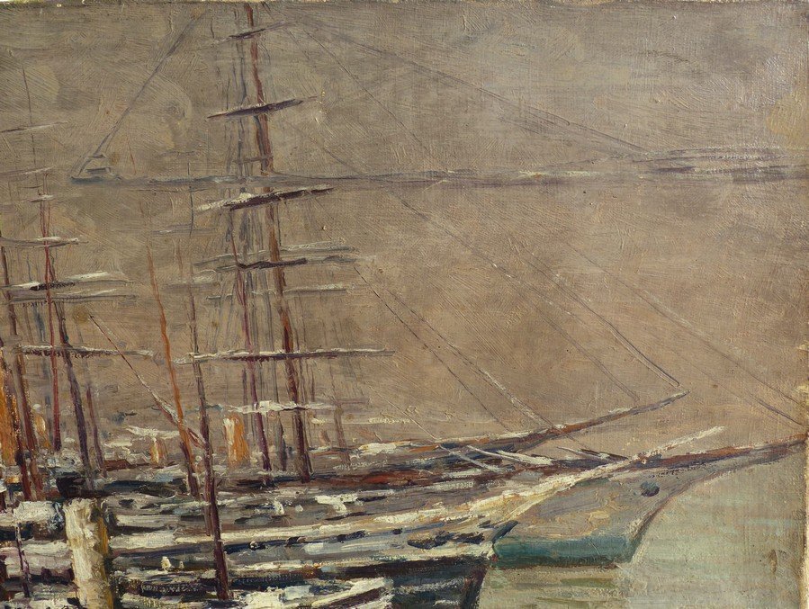 Le port de Marseille sous la neige en 1914-photo-4