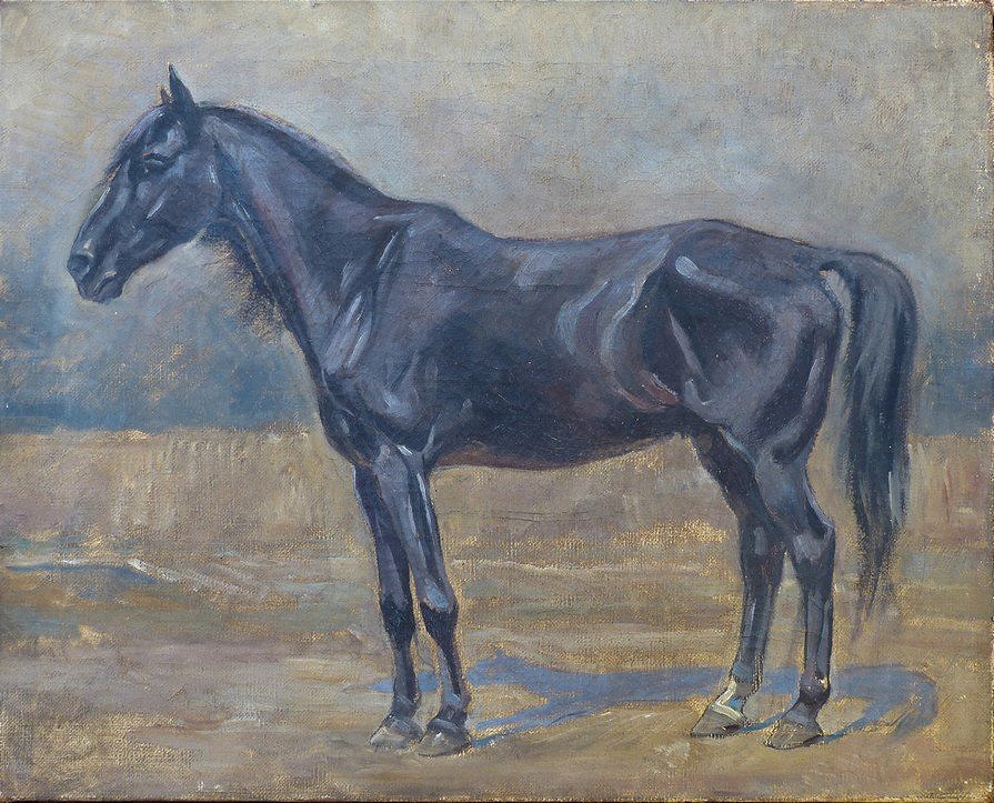 Le cheval noir circa 1910