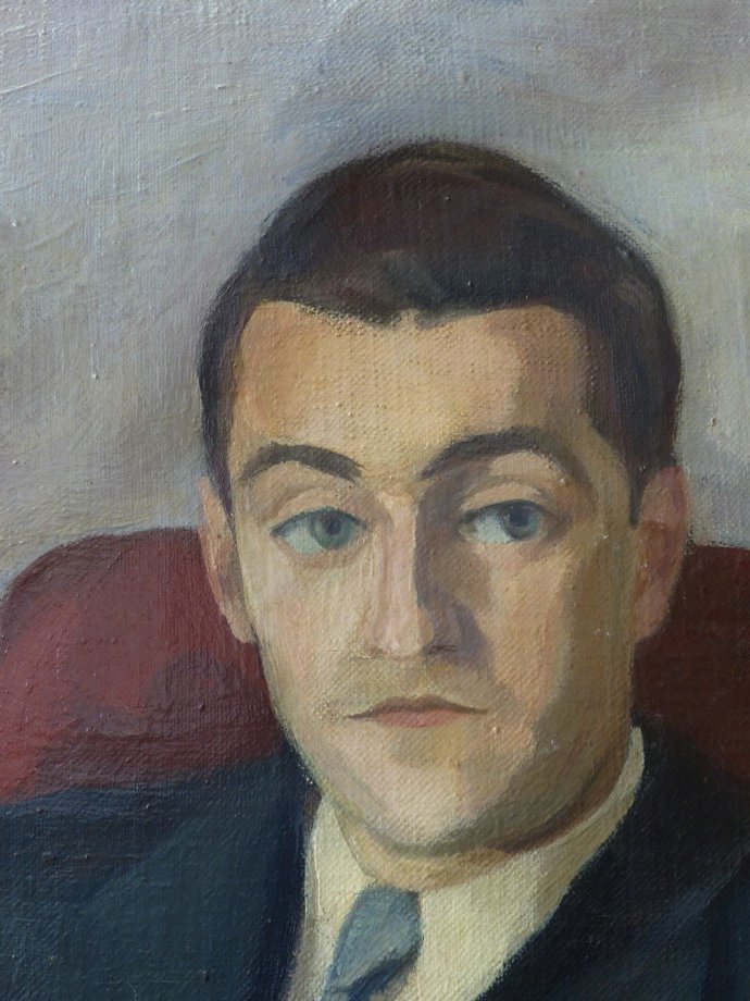 Portrait d'homme dans un atelier-photo-2