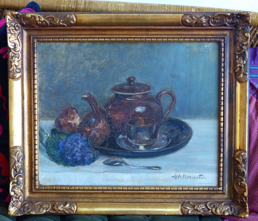 Nature morte à la brioche par Berthe Bernard-photo-4