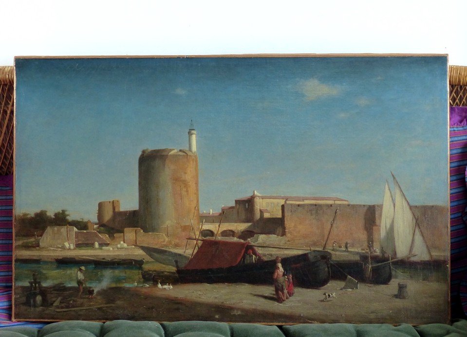 La tour de Constance à Aigues-Mortes par Vincent Vidal (1811-1887)-photo-5