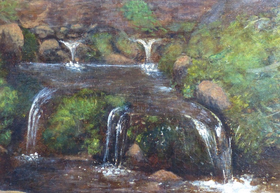 Paysage de cascades par Alexis Kreyder (1839-1912)-photo-3