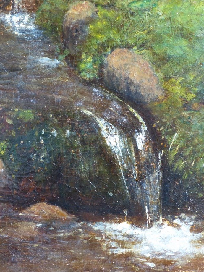 Paysage de cascades par Alexis Kreyder (1839-1912)-photo-1
