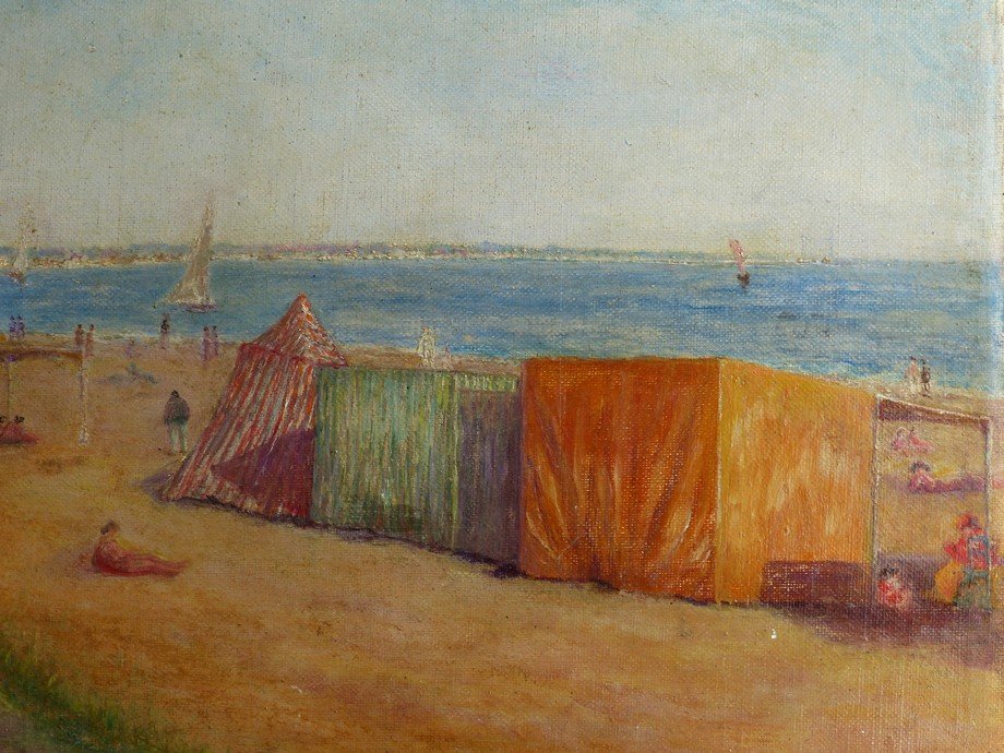 Beach Scene, Circa 1930-photo-4