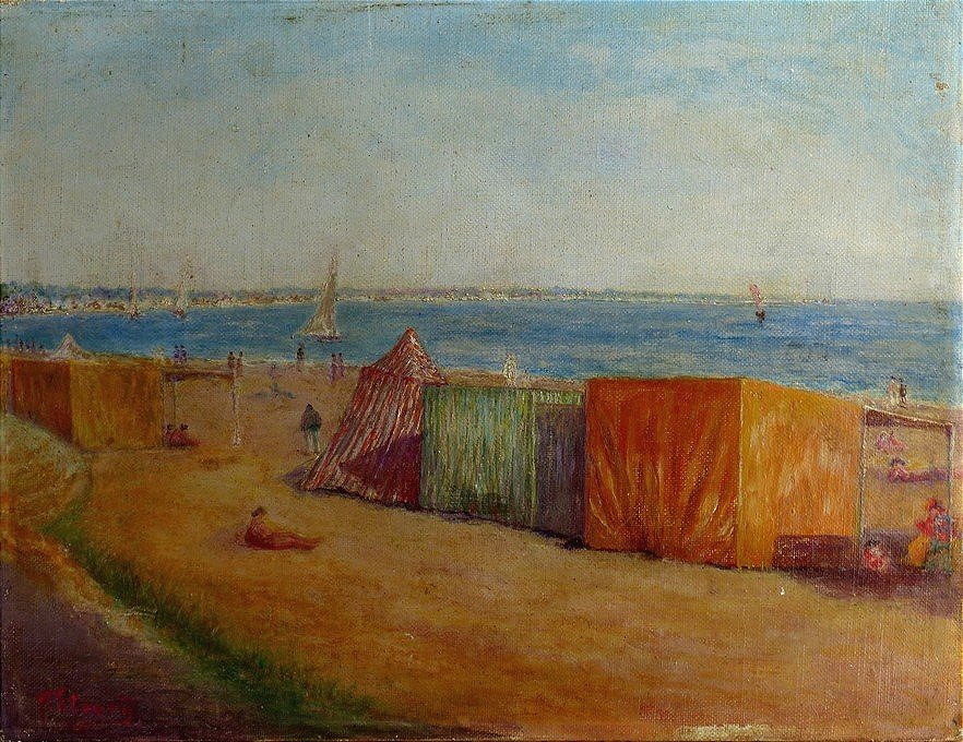 Beach Scene, Circa 1930