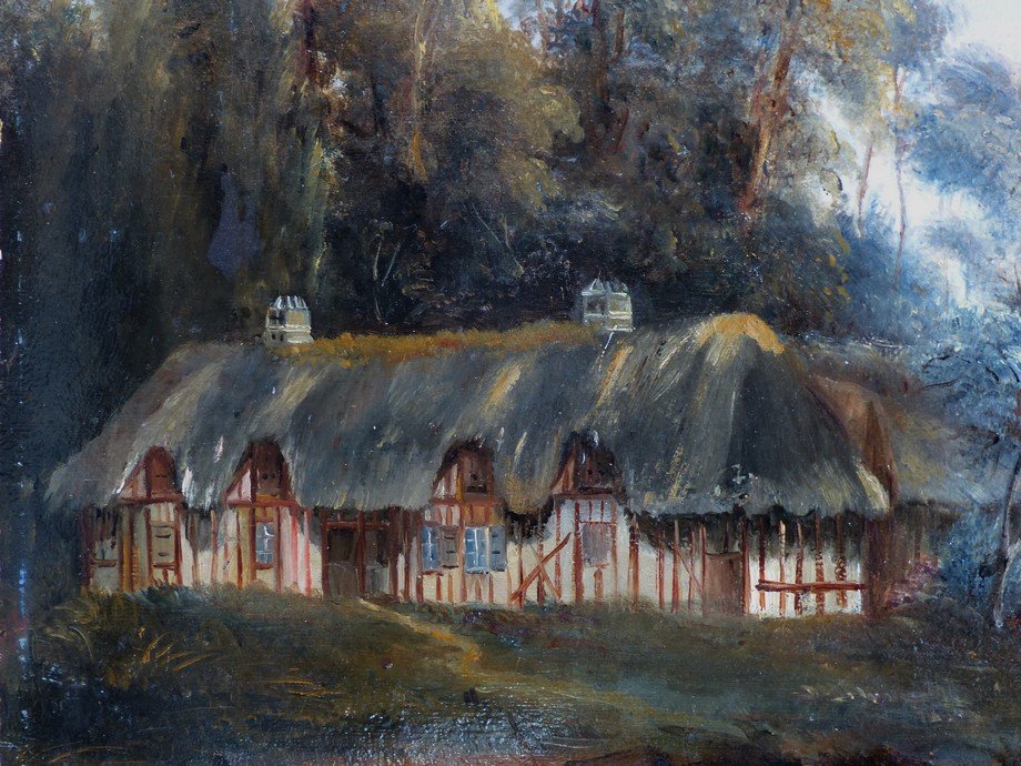 Jules Coignet (1798–1860), *the Thatched Cottage*-photo-1