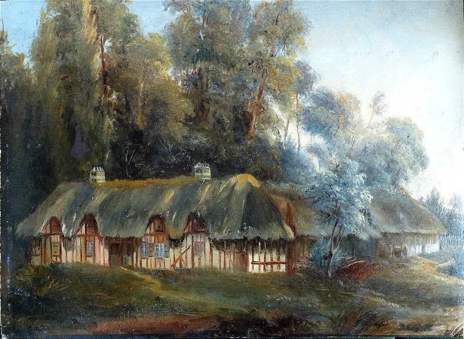 Jules Coignet (1798–1860), *the Thatched Cottage*