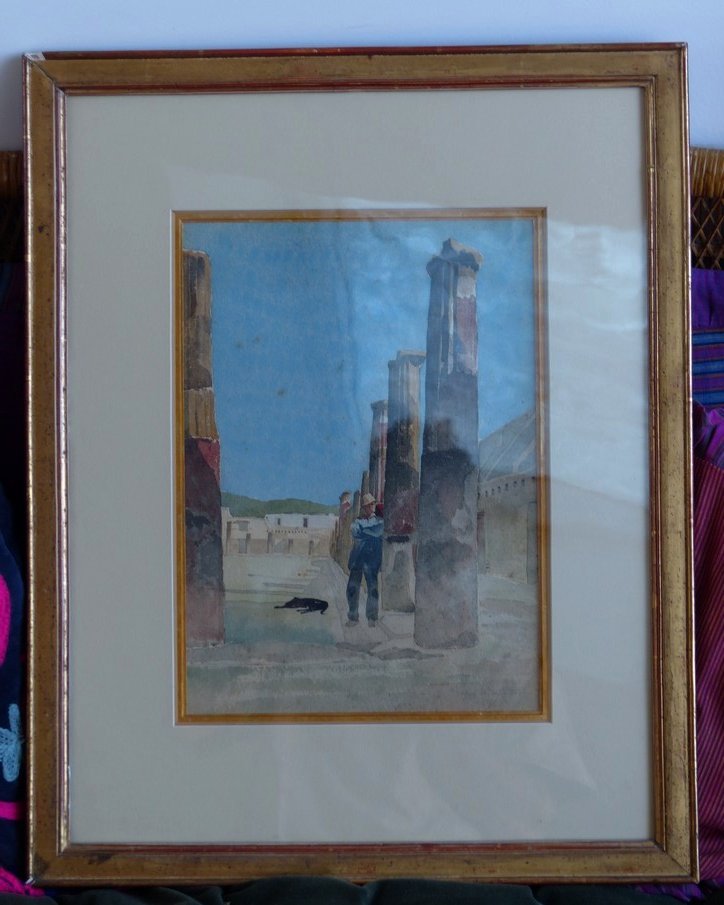 Dans les ruines de Pompeï, circa 1870-photo-1