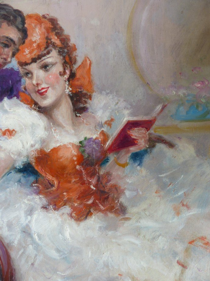 Scène galante  vers 1930-photo-2