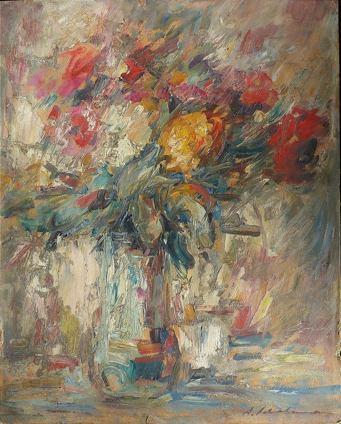 Arthur Schachenmann, bouquet de fleurs