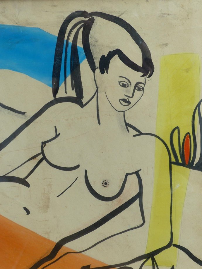 Entourage de Fernand Léger, Femme allongée-photo-3
