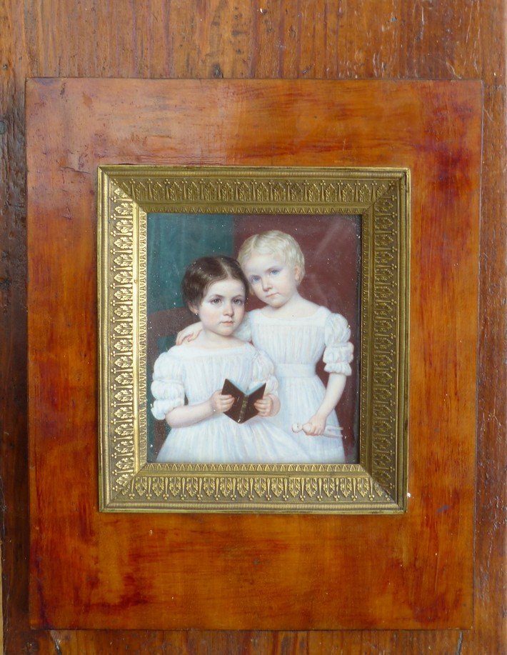 Les deux soeurs par Flavien-Emmanuel Chabanne (1799-1865)-photo-2