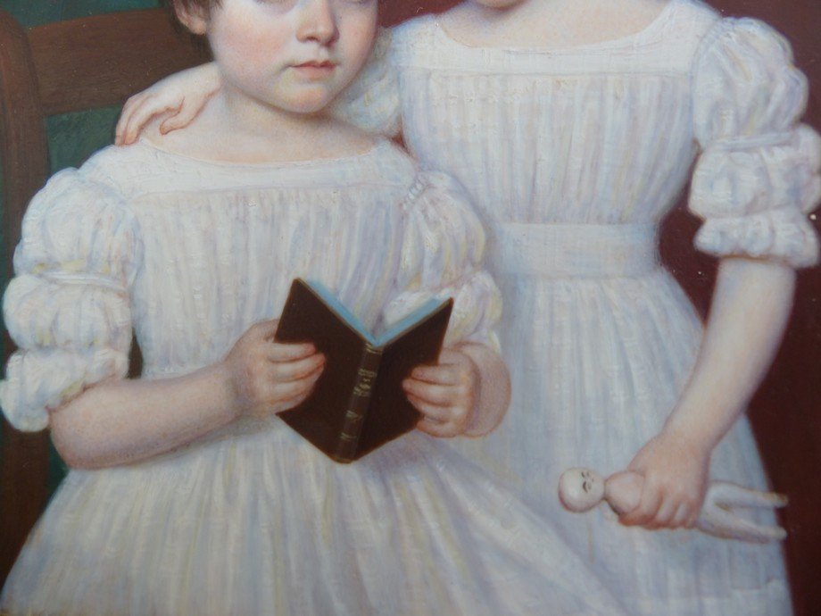 Les deux soeurs par Flavien-Emmanuel Chabanne (1799-1865)-photo-1