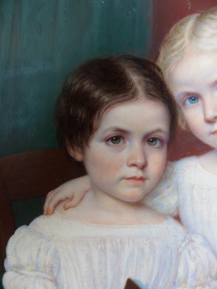 Les deux soeurs par Flavien-Emmanuel Chabanne (1799-1865)-photo-3