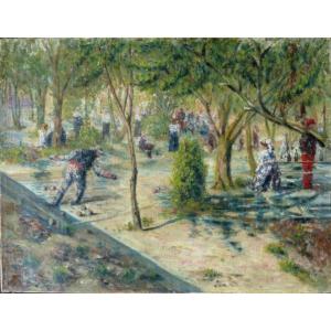 The Boules Game, Late 19th Century 