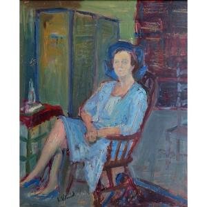 Lazar Volovick (1902-1977), Woman In An Interior