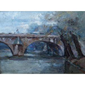 Le pont Neuf par Carlo Cherubini (1897-1978)