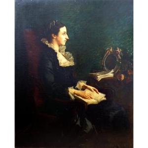 Portrait d'élégante XIXème (Grand Format)