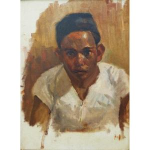 Jeune garçon orientaliste vers 1920