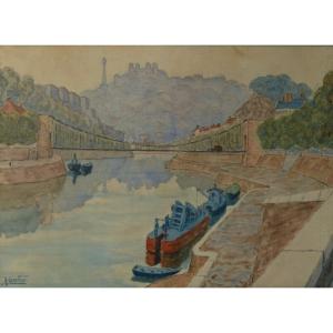Lyon, vue des quais de Saône 