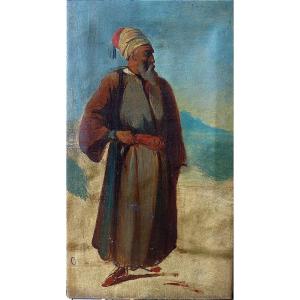 Portrait arabe XIXème, dans le goût d'Isidore Pils