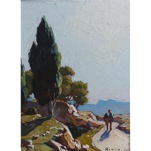 Gustave Vidal, Paysage de Provençe