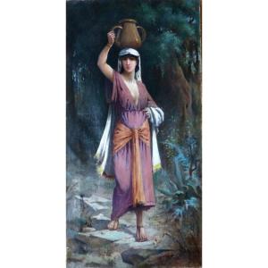 The Water Carrier, Orientalist School, 19th Century