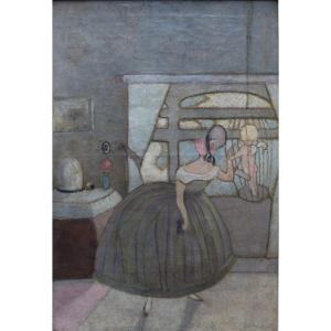 Cupidon en cage par Robert Le noir (1896-1973)
