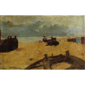 Henri Farré (1876-1949), Beach Scene
