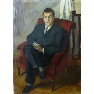 Portrait d'homme dans un atelier