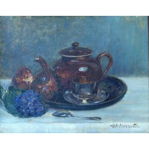 Nature morte à la brioche par Berthe Bernard