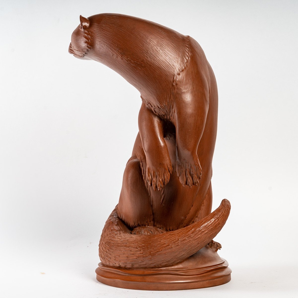 Meissen : Grès De Bottger, ''la Loutre'' De Max Esser, 1926-photo-4