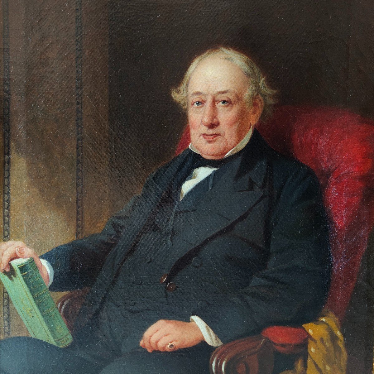 Arthur MILES 1862 : Portrait d'un gentleman anglais-photo-4