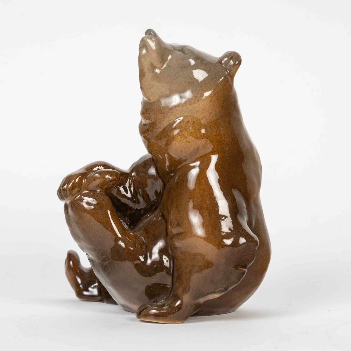 Sarreguemines : ourson en porcelaine, vers 1900-photo-2