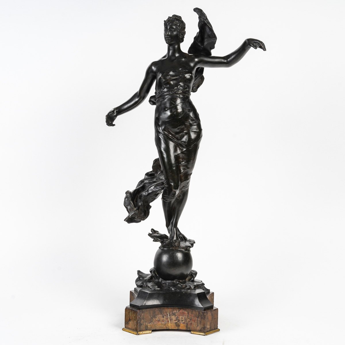  Eugène Marioton Bronze ''phoebe'', Salon Of The Society Of French Artists In 1889-photo-2