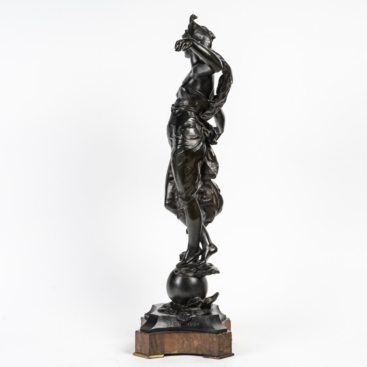  Eugène Marioton Bronze ''phoebe'', Salon Of The Society Of French Artists In 1889-photo-4