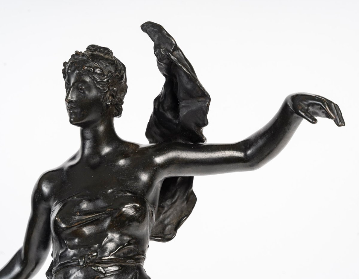  Eugène Marioton Bronze ''phoebe'', Salon Of The Society Of French Artists In 1889-photo-2