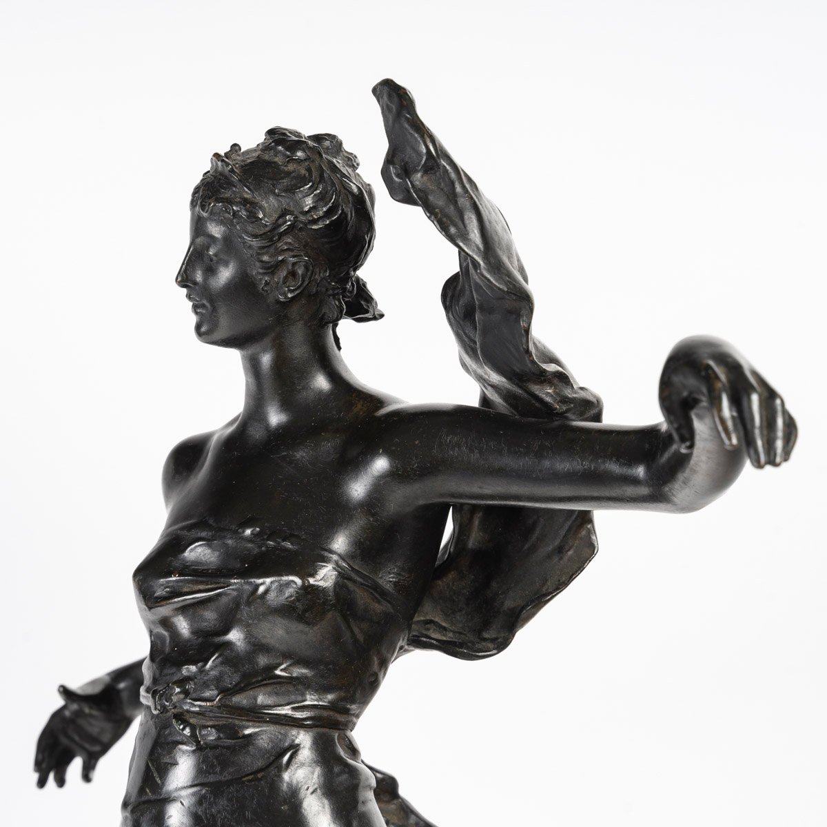  Eugène Marioton Bronze ''phoebe'', Salon Of The Society Of French Artists In 1889-photo-3
