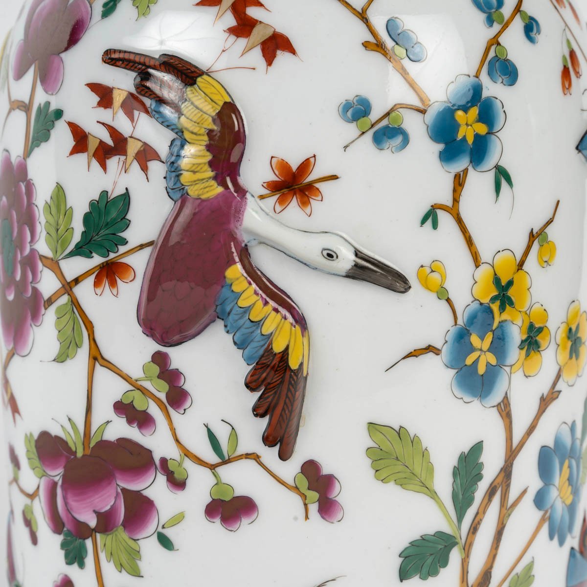 Bayeux: Large Porcelain Vase With Chinese Motifs, 19th Century-photo-1