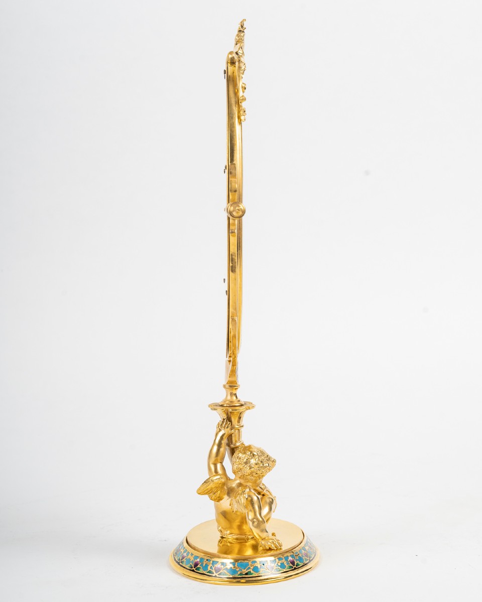 BARBEDIENNE, dans l'esprit : Miroir de table, 19e-photo-4