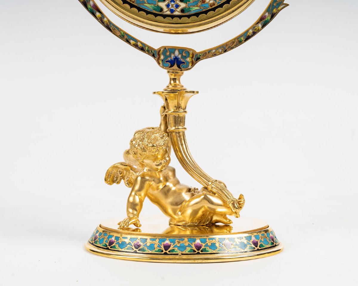 BARBEDIENNE, dans l'esprit : Miroir de table, 19e-photo-6