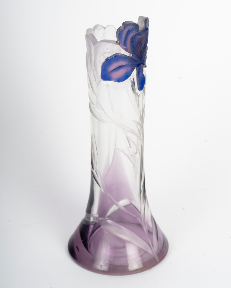  MOSER À KARLSBAD : VASE ART NOUVEAU -photo-4