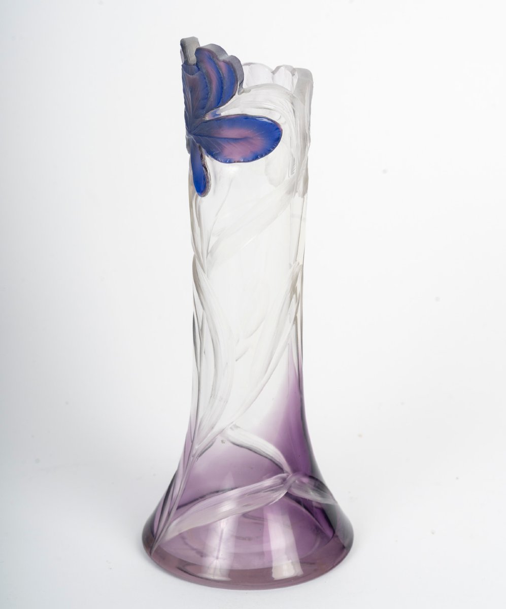  MOSER À KARLSBAD : VASE ART NOUVEAU -photo-2